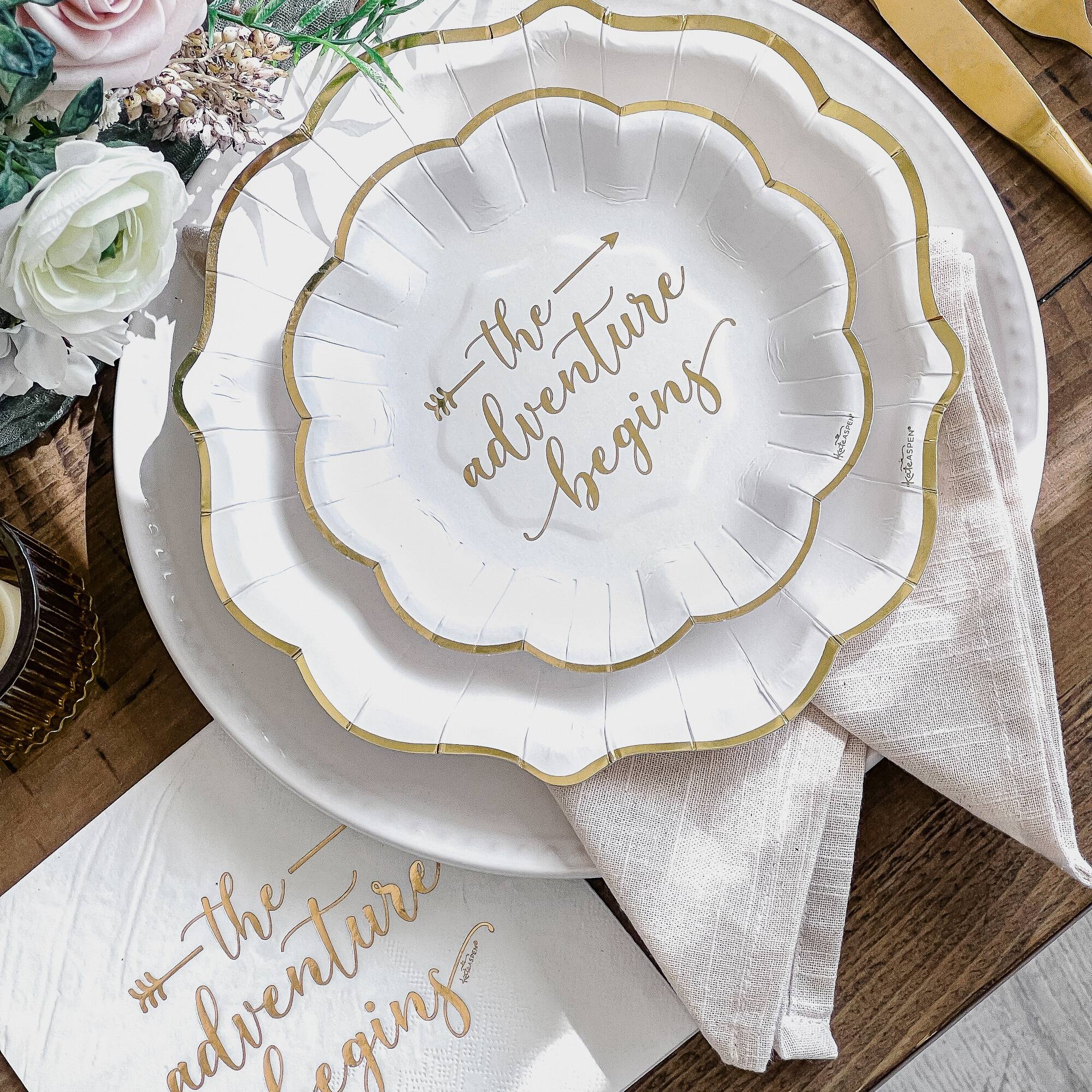 Kate Aspen The Adventure Begins Party Tableware Set, 72ct.